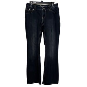 INC Curvy Fit Boot Cut Womens Jeans Size 4 Dark Blue Denim
